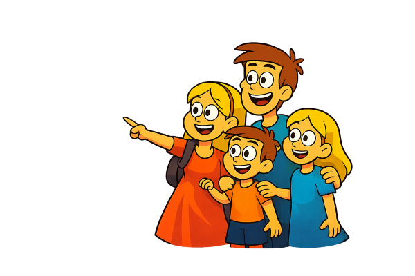 Happy family illustration