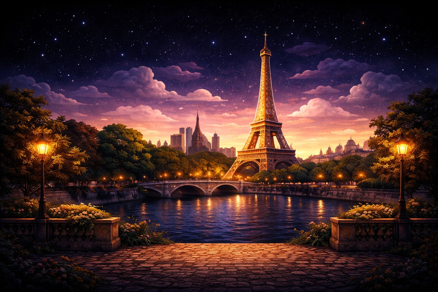 Paris Adventure quest card with Eiffel Tower