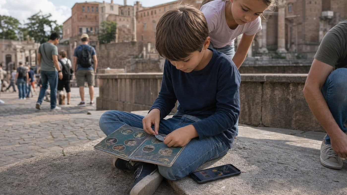 A child’s reward for completing the tour