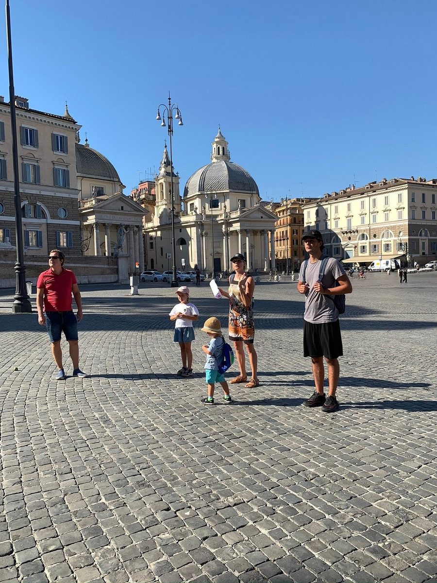 Piazza del Popolo with its twin churches