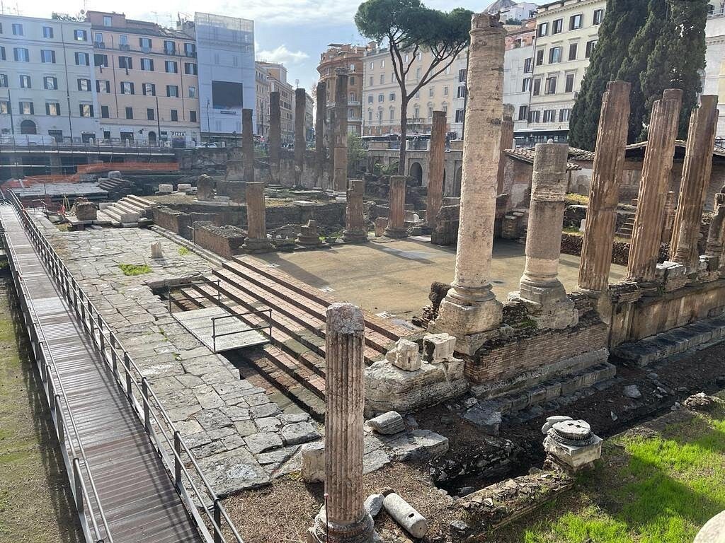 Excavations of the ancient Forum in the centre of Rome