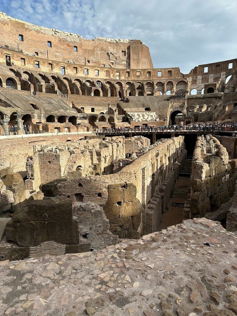 The arena and the underground of the Colosseum