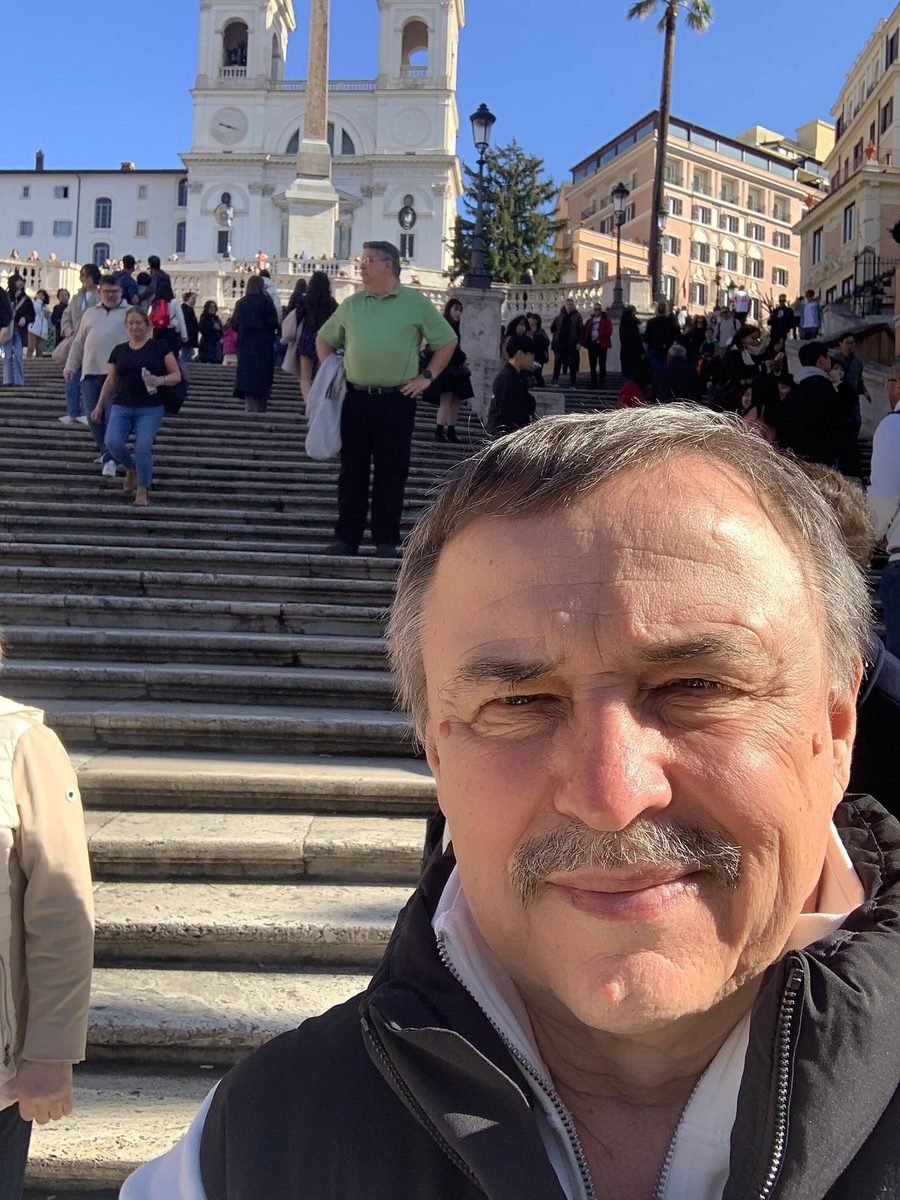 A guest on the Spanish Steps